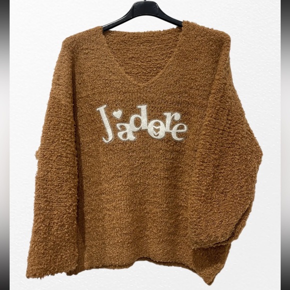 MADE IN ITALY J’Adore Women's Brown Sweater - Picture 1 of 1